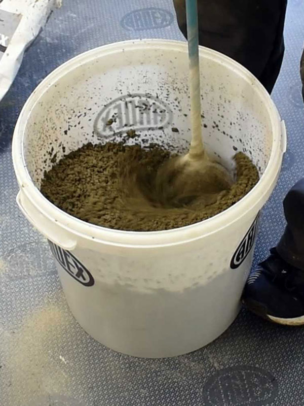 Mixing cement