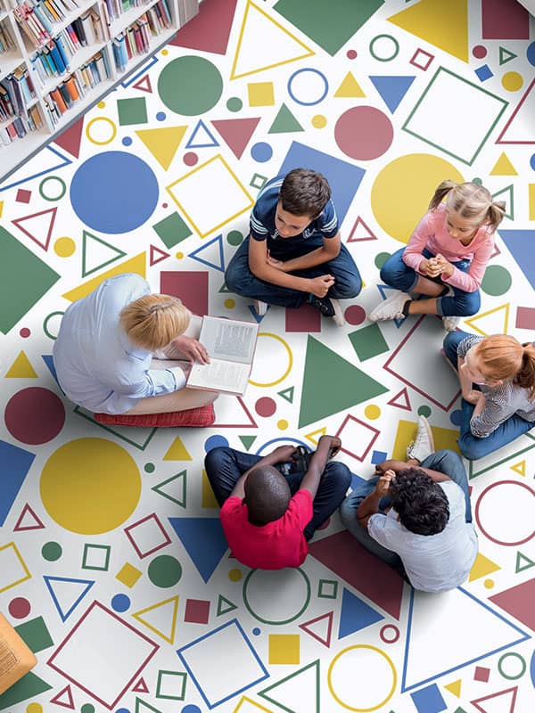 Teacher reading to children